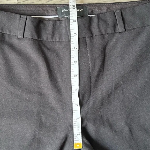 Banana Republic Avery Striped Tuxedo Pants Black White SZ 4 - Picture 10 of 10